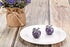 Amethyst Crystals Healing, reiki healing Crystals Stone Decors 1.2 Inch Carved Polished Natural Gemstone Apple Craft